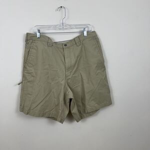 Columbia Cargo Shorts Mens 38 Beige Khaki 100% Cotton Hiking Outdoor Utility Cam